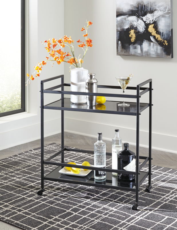 Kailman Bar Cart - Ashley Furniture