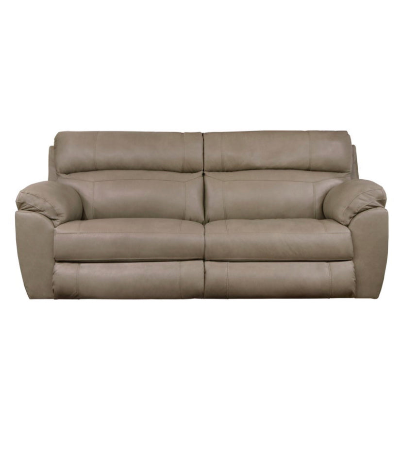 407 Costa LEATHER Living Room Collection in Putty - Catnapper