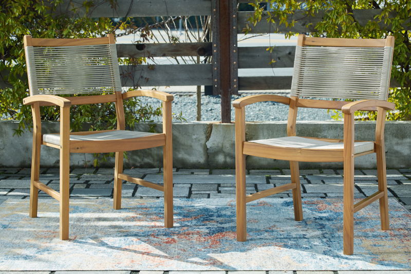 Janiyah Outdoor Dining Table + 2 Chairs - Ashley Furniture
